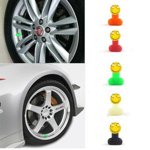 Bouchons de valve fluorescents 30x41mm en caoutchouc pour pneus tubeless de voiture et vélo – Remplacement et réparation (type valve américaine) - Product Image 5