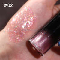 Lip Gloss Vegan Pearlescent Non-Stick Private Label dengan Glitter