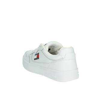 <strong>Tommy</strong> <strong>Jeans</strong> <strong>Men's</strong> Sneakers White Leather Low Top Casual Shoes - Product Image 2