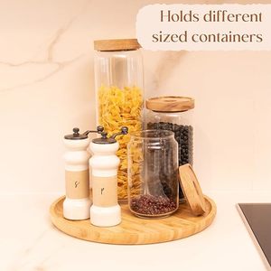 Đĩa phục vụ, khay gỗ tròn, Khay phục vụ bằng gỗ, trái cây, bánh mì, đĩa salad, bảng charcuterie gỗ tròn - Product Image 3