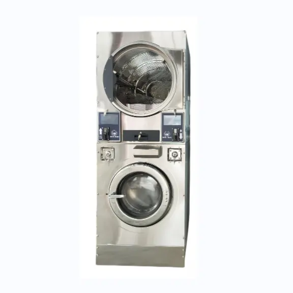 Lavagem Royal Wash máquina de venda automática empilhados Lavadora Comercial Extrator E Secador 13Kg Lavagem Capacidade Lavanderia