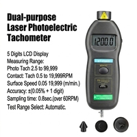 Tachometer Laser Fotoelektrik Serbaguna untuk Motor Roda Gigi Pompa Listrik Submersible Mengukur Kecepatan Putaran dan Kecepatan Linier