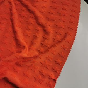 Tela de punto a cuadros con estrellas de alta calidad y precio económico 2026, tela jacquard 100% poliéster para toallas - Product Image 5