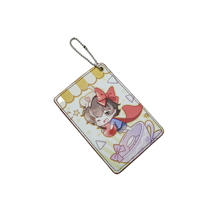 Porte-cartes de téléphone portable portable en cuir avec sangle chaîne à perles en PU, peinture UV, coloré, pour sac et classeur de cartes - Product Image 1