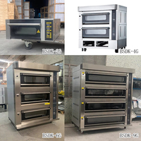 Four à pain à pizza commerciale four de cuisson Gad 3 ponts 6 plateaux four de boulangerie équipement de cuisson Machine