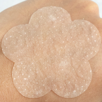 Tampon tonifiant semi-gel coloré bleu, concept rafraîchissant semi-gel, matière première sèche en tissu non tissé