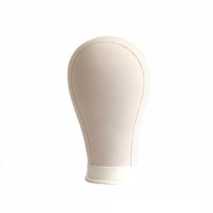 Canvas Foam Mannequin <b>Head</b> Block with Needle Holes and Multiple Sizes for Wig <b>Styling</b>, Display and Training - Product Image 1