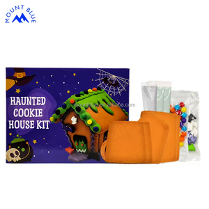 Se Aceptan Pedidos Personalizados de Casitas de Galleta de Jengibre para Halloween, Galletas Dulces y Deliciosas para Disfrutar Durante la Hora del Té - Product Image 3