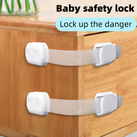 Verrous de Sécurité Adhésifs pour Réfrigérateur, Tiroir, Placard, Four, Toilette – Sans Perçage – Protection Bébé