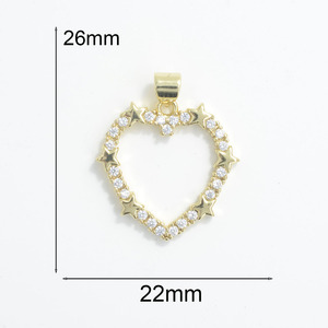 Oferta Especial: Joyería para <span class=keywords><strong>Parejas</strong></span> en Forma <span class=keywords><strong>de</strong></span> Corazón, Chapada en Cobre con Oro <span class=keywords><strong>de</strong></span> 18K, Colgante con Dije <span class=keywords><strong>de</strong></span> Amor, Accesorio para la Creación <span class=keywords><strong>de</strong></span> Joyería Femenina - Product Image 5