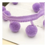 Frange à pompon en coton de haute qualité, vente directe d'usine