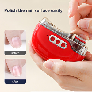 Cortauñas eléctrico con cabezal pulidor y lámpara para uñas, recargable por USB, portátil, para manicura de dedos - Product Image 3