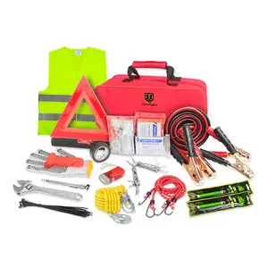 US Customized Universal Car breakdown Kit Safety Tools Roadside Emergency Tool Kit