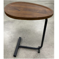 Table basse en bois minimaliste de luxe léger avec rangement, table d'appoint légère pour salon