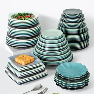 Stock Melamine Plates And bowls For Open Buffet Plates Restaurant Plates Melamine Rectangular