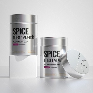 Empty Seasoning Powders Tin Containers Aluminum <b>Spice</b> <b>Jars</b> With Lids for <b>Spice</b> <b>Jars</b> - Product Image 3