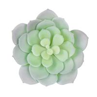 Tanaman Sukulen Echeveria Buatan dengan Gradasi Hijau-Ke-Pink di Bagian Tengah, Tekstur Mirip Asli, Plastik Ramah Lingkungan untuk Dekorasi Rumah dan Kerajinan Tangan