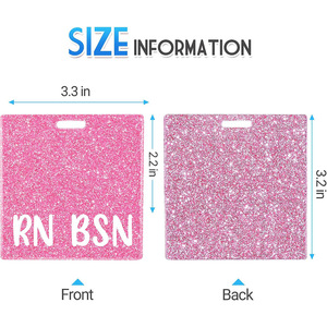 Badge per infermiere personalizzato con Badge orizzontale o verticale regalo per Badge per operatore sanitario - Product Image 5