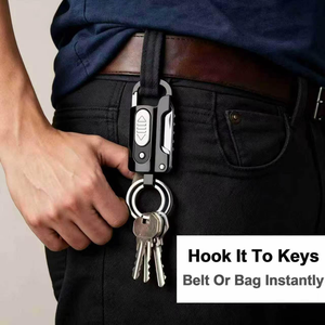 Multifunctional Electric Cigarette <b>Lighter</b> Keychain <b>Lighter</b> With Led Knife and Bottle Opener - Product Image 4