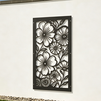 Panel Decorativo de Acero Galvanizado Cortado con Láser, Panel de Privacidad de Acero Corten Resistente a la Intemperie, Valla Divisoria para Jardín o Balcón