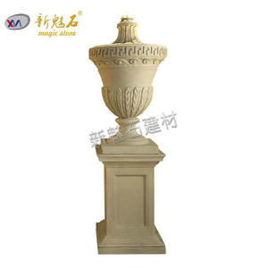 Maceta de Imitación de Piedra Arenisca Magic Stone Grc, Blanca, para Piso, Decorativa para Jardín de Hotel, Tamaño Personalizado - Product Image 4