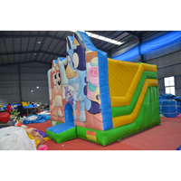 Château gonflable de qualité commerciale avec toboggan, château de saut robuste pour enfants, location de terrain de jeu intérieur pour anniversaire