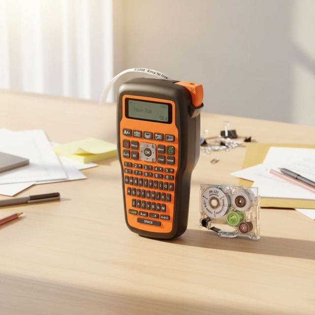 E1000 Pro Handheld Label Printer - Durable Labeling Machine for Industrial Use, Ideal for Electrical & Networking Tasks