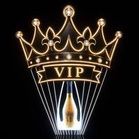 Présentoir et Enseigne LED Personnalisés en Forme de Ballon pour Bouteilles VIP – Idéal pour Anniversaires, Événements et Clubs de Nuit