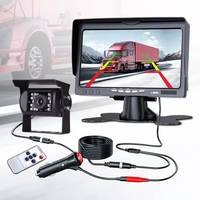 Monitor de escritorio de 7 pulgadas Camión Visión nocturna Cámara de marcha atrás Monitoreo de vehículos Cámara de autobús de alta definición 24V 10 metros 20 metros