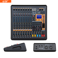 Série DMR avec Bluetooth, mixeur audio DSP 8/12/16 canaux, 128 DSP, 350W/600W*2CH, double égaliseur 9 bandes, prise en charge de la connexion USB avec ordinateur