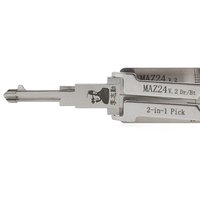 Kit de décodage et d'ouverture de serrures Lishi 2 en 1 MAZ24 V.2, outils de serrurier pour serrures de portières de véhicules