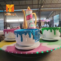 Manège à tasses rotatives pour thé et café monté sur remorque, manèges de fête foraine et de parc d'attractions à vendre