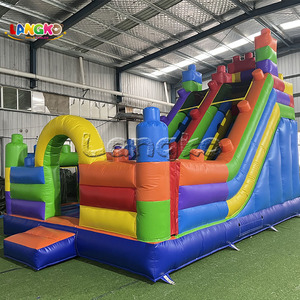 Castillos Inflables para Fiestas, Bloques de Construcción Mágicos, Castillo Hinchable, Castillo de Brinco Inflable para Niños con Parque Acuático - Product Image 2