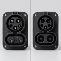 Adaptador de Carga Rápida CC CCS1 a CCS2, Conector para Vehículos de Nueva Energía, Gran Venta
