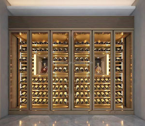 Индивидуальный Роскошный домашний винный холодильник в погребе, коммерческий винный бар, холодильник, холодильник с мраморным охладителем винных бутылок - Product Image 5