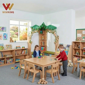 Ensemble de table et de chaises en bois Montessori pour enfants de maternelle, fournisseurs de meubles pour garderies, préscolaires, salles de classe et crèches - Product Image 1