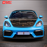 Cadre et décoration de phares en fibre de carbone sèche de haute qualité pour Porsche 718/981/982, pièces de carrosserie améliorées GT4/GT4RS