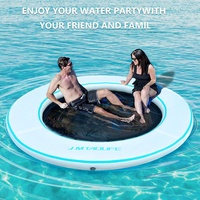 Nouvelle conception de plateforme flottante pour jeux aquatiques, pêche, rafting, tapis d'air flottant, bateau, pont flottant, tapis de surf, quai gonflable