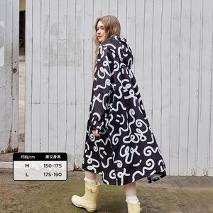 Dames Lange Regenjas Waterdichte Inpakbare Outdoor Capuchon Windjack Met Verstelbare Taille Heren Mode Van Hoge Kwaliteit Mantel - Product Image 6