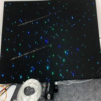 Kit d'éclairage de plafond ciel étoilé pour cabine de camion, mode rythme musical et effet météore, commande vocale, application mobile et télécommande pour modification intérieure