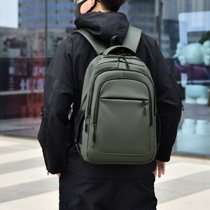 Custom Hot Sale Large Capacity Usb Feature <b>Backpack</b> <b>Waterproof</b> Business Commuting Travel Outdoor Pu Men Closure-wholes - Product Image 6