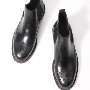 Botas Chelsea para hombre, botines Chukka bajos británicos Brock, botas Martin de negocios para hombre Brock, zapatos de cuero - Product Image 3