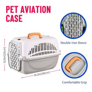 Özel katı evcil hayvan taşıyıcı havayolu onaylı PP seyahat kutusu nefes taşınabilir küçük hayvanlar moda araba hava seyahat - Product Image 2
