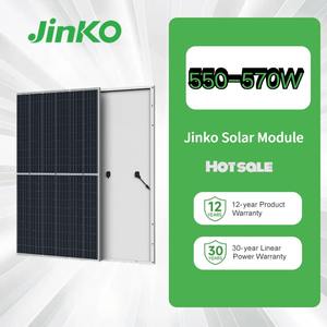 Panneau solaire Jinko Solar 550 Watt <span class=keywords><strong>Tiger</strong></span> Pro 72HC 550W 555W 560 W 565 Watt 570 Watts Module photovoltaïque - Product Image 1
