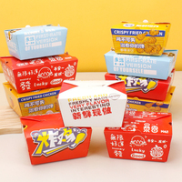 Cajas de Papel para Hamburguesas al por Mayor, Cajas de Embalaje para Llevar, Grado Alimenticio, para Comida Rápida, Comida para Llevar, Pedidos al por Mayor