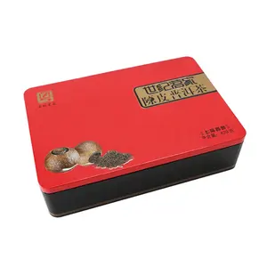 Custom food grade high-end tea gift tinplate box tea tin box tin boxes for tea