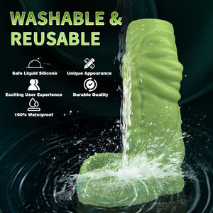 Silikon Penis kollu hayvan Penic kol çevresi uzatma Penis halkası ile gerçekçi Hollow yapay Penis kollu erkek yetişkin seks oyuncakları - Product Image 6