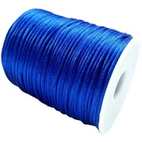 Cordón Sedoso de Macramé para Nudo Chino Hilo Trenzado para Abalorios Manualidades DIY Pulseras Collares Cola de Rata Accesorio de Joyería