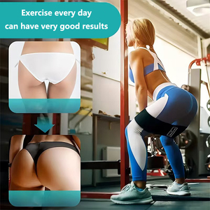 थोक अनुकूलन लोगो स्ट्रेच फैब्रिक प्रतिरोध लूप फिटनेस योग के लिए व्यायाम बैंड - Product Image 3