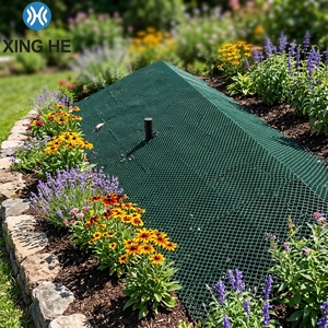 Géogrille plate en HDPE blanc 500x500x68mm pour drainage et pavage de voies d'accès et de jardins - Product Image 1